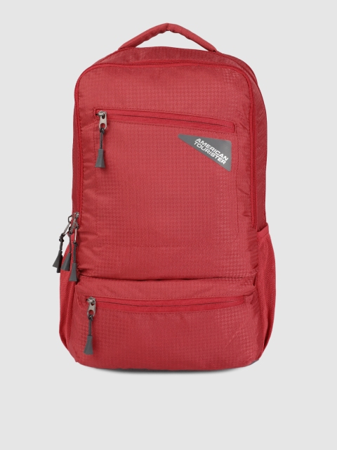 

AMERICAN TOURISTER Unisex Red Brand Logo CASPAR Backpack