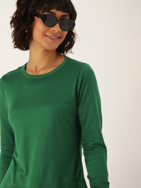 

DressBerry Women Green Solid Top