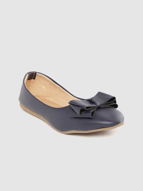 

Myra Women Navy Blue Solid Bow Detail Ballerinas
