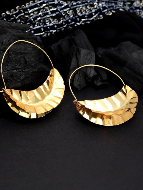 

Rubans Gold-Plated Circular Hoop Earrings