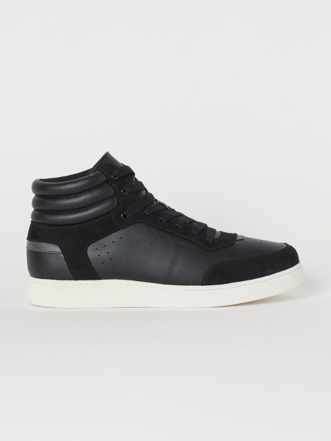 

H&M Men Black Hi-Top Trainers