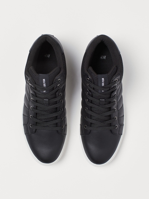 

H&M Men Black Hi-top trainers