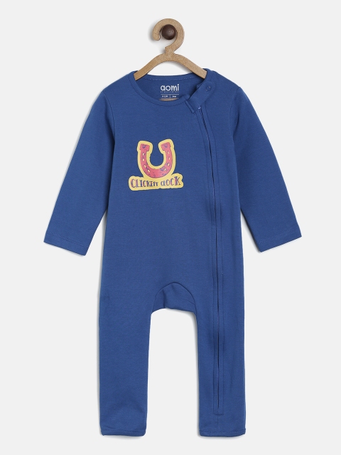 

Aomi Infant Blue Printed Sleepsuit