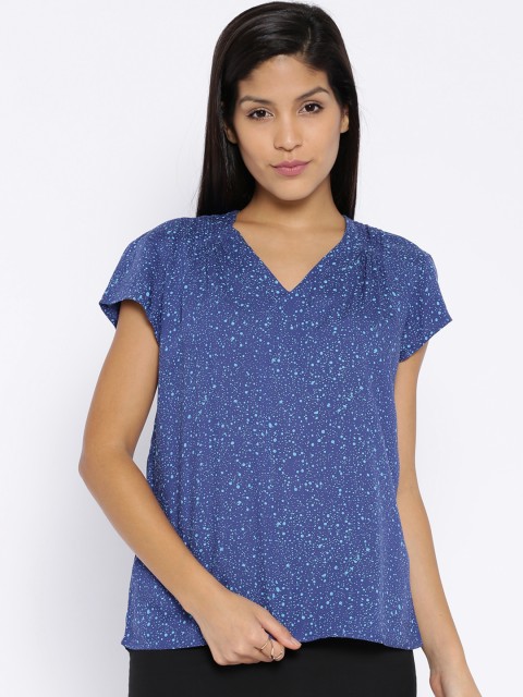 

Arrow Woman Blue Printed Top