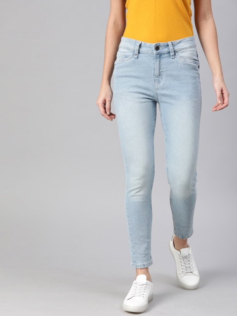 

Roadster Women Blue Skinny Fit Mid-Rise Clean Look Stretchable Jeans