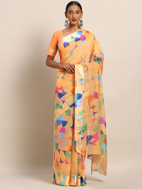 

Kvsfab Multicoloured Printed Saree, Multi