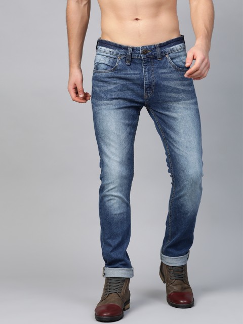 

Roadster Men Navy Blue Skinny Fit Mid-Rise Clean Look Stretchable Jeans