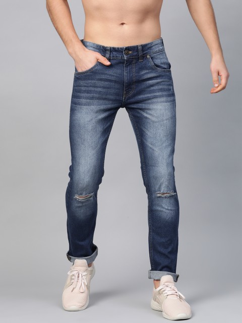 

Roadster Men Navy Blue Skinny Fit Mid-Rise Clean Look Stretchable Jeans