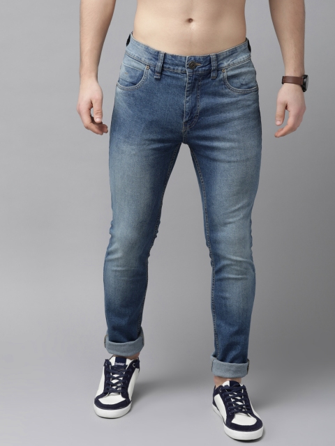 

Roadster Men Blue Skinny Fit Mid-Rise Clean Look Stretchable Jeans