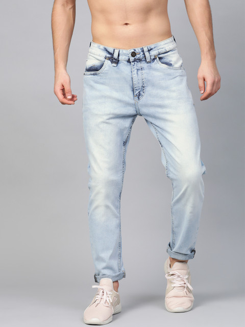 

Roadster Men Blue Slim Tapered Fit Mid-Rise Clean Look Stretchable Jeans