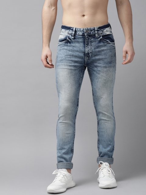 

Roadster Men Blue Skinny Fit Mid-Rise Stretchable Jeans