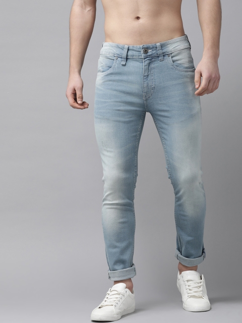 

Roadster GreenTurn Men Blue Skinny Fit Save Water Clean Look Stretchable Jeans