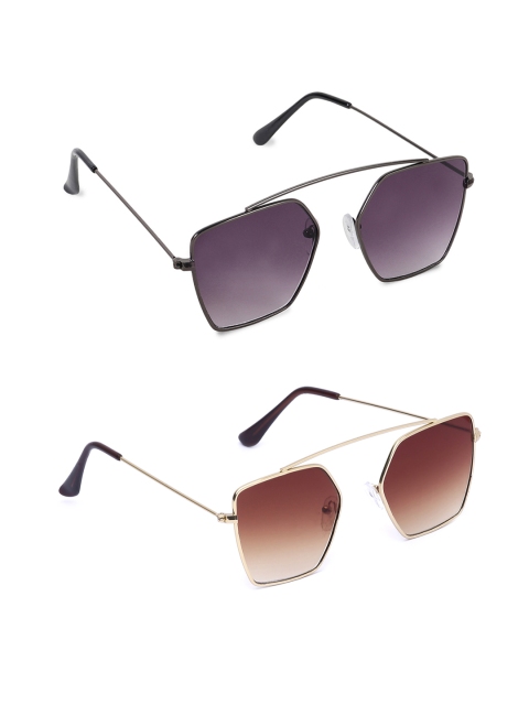 

EPICINK hob Set Of 2 Unisex Other Sunglasses, Black