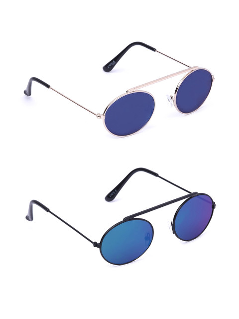 

EPICINK hob Set Of 2 Unisex Other Sunglasses, Blue