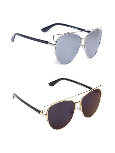 

EPICINK hob Unisex Set of 2 Wayfarer Sunglasses EPSG-7702404-7702407, Grey