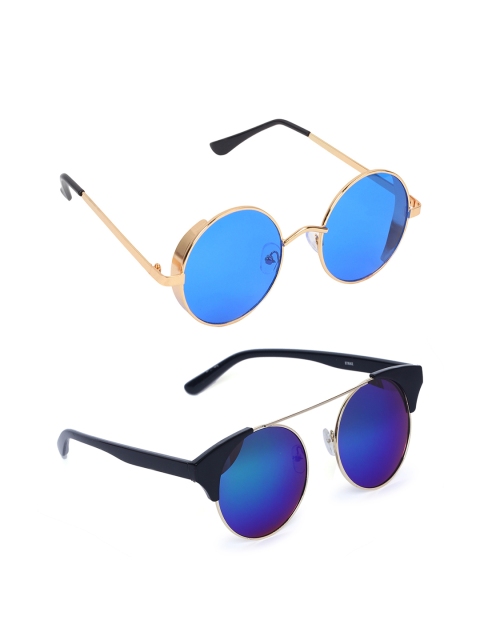 

EPICINK hob Unisex Round Sunglasses, Blue