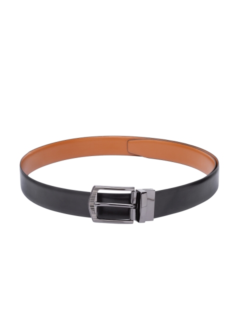 

Apsis Men Black & Tan Brown Solid Reversible Belt