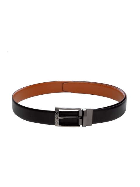 

Apsis Men Black & Tan Brown Textured Reversible Belt