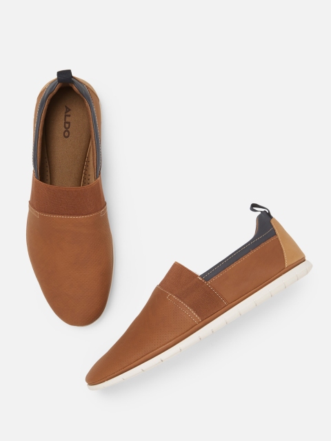 

ALDO Men Brown Slip-On Sneakers