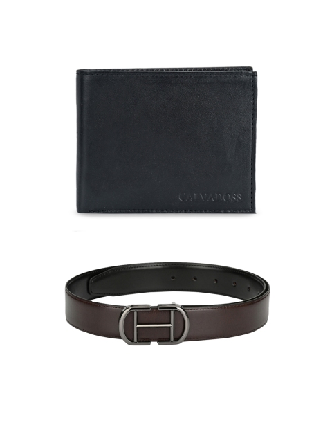 

Calvadoss Men Brown & Black Premium Accessory Gift Set