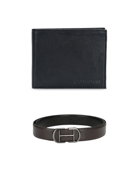

Calvadoss Men Brown & Black Premium Accessory Gift Set