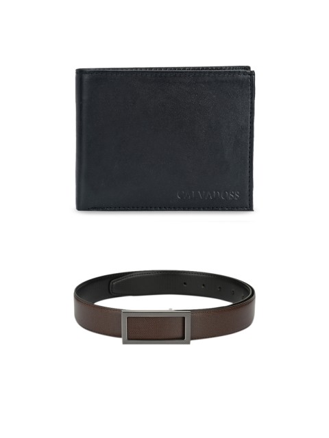 

Calvadoss Men Brown & Black Premium Accessory Gift Set