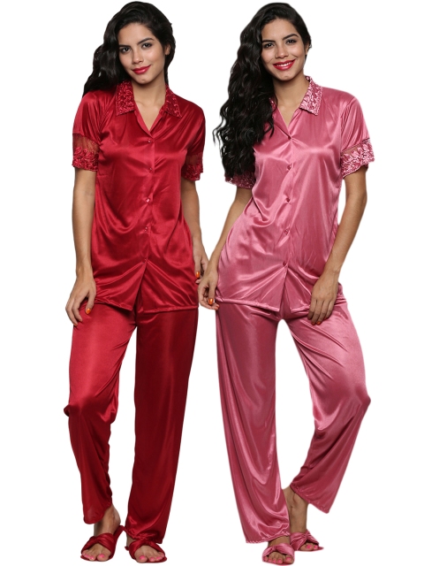 

Secret Wish Pack of 2 Pyjama Sets BI-13-Red-FS-BI-25