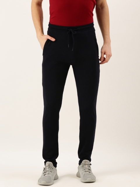 

Proline Active Men Navy Blue Self Design Slim Fit Track Pants