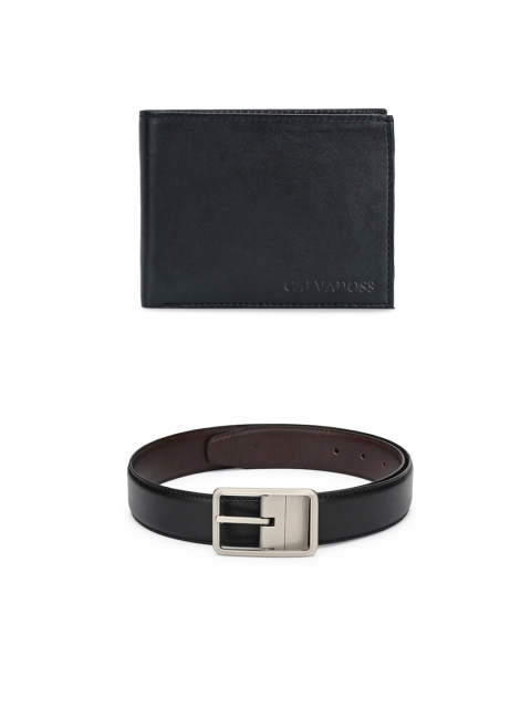 

Calvadoss Men Black & Brown Premium Accessory Gift Set