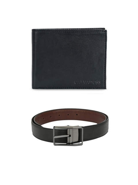 

Calvadoss Men Black Solid Premium Accessory Gift Set