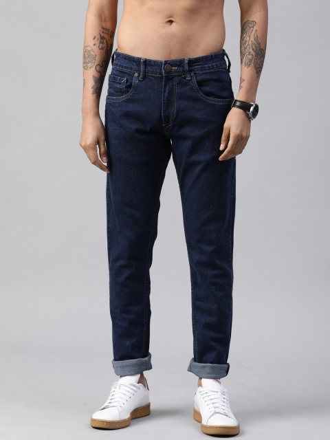 

HERE&NOW Men Blue Skinny Fit Mid-Rise Clean Look Stretchable Jeans