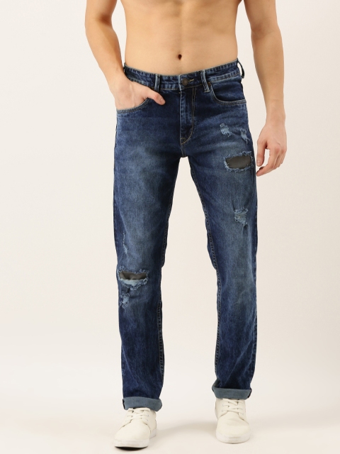 

Moda Rapido Men Blue Slim Fit Mid-Rise Mildly Distressed Stretchable Jeans