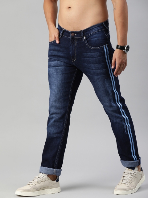 

HERE&NOW Men Blue Slim Fit Mid-Rise Clean Look Stretchable Jeans