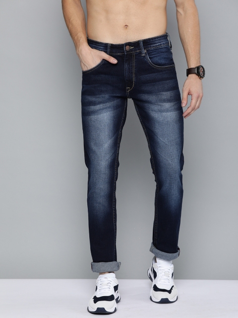 

HERE&NOW Men Blue Skinny Fit Mid-Rise Clean Look Stretchable Jeans