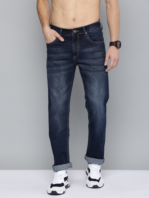 

HERE&NOW Men Blue Slim Fit Mid-Rise Clean Look Stretchable Jeans