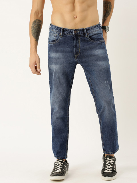 

Moda Rapido Men Blue Slim Fit Mid-Rise Low Distress Stretchable Jeans