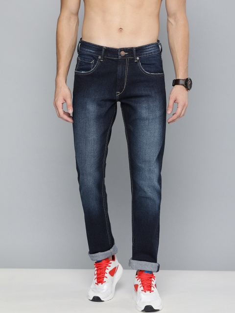 

HERE&NOW Men Blue Skinny Fit Mid-Rise Clean Look Stretchable Jeans