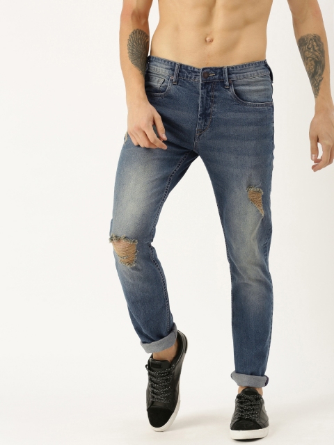 

Moda Rapido Men Blue Regular Fit Mid-Rise Mildly Distressed Stretchable Jeans