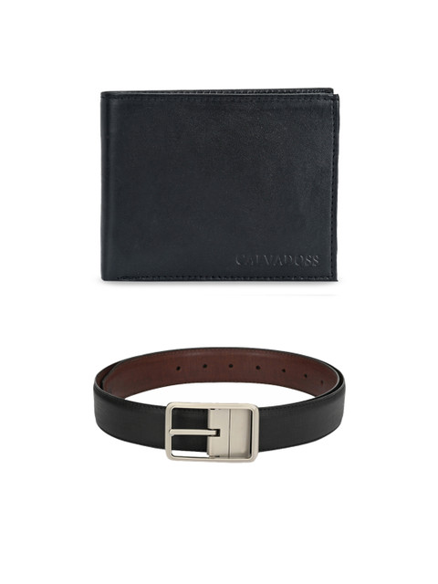 

Calvadoss Men Black Solid Premium Accessory Gift Set