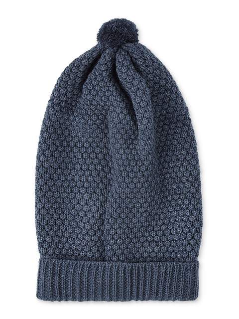

Kosha Men Teal Blue Self Design Beanie