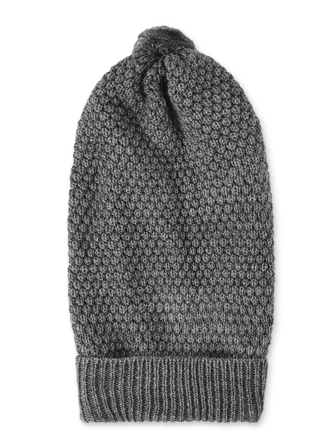 

Kosha Men Grey Self Design Beanie