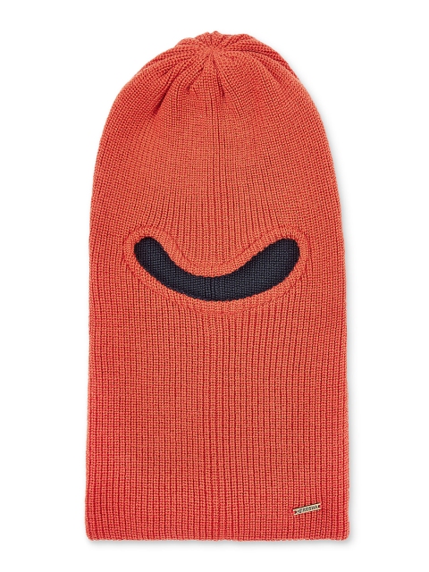 

Kosha Men Navy Blue & Orange Self Design Monkey Cap