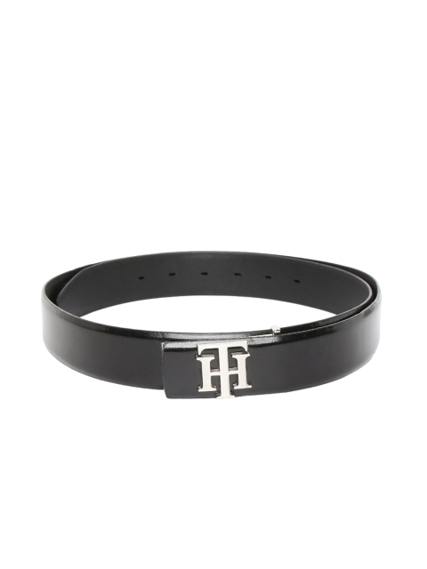 

Tommy Hilfiger Men Black Solid Leather Belt