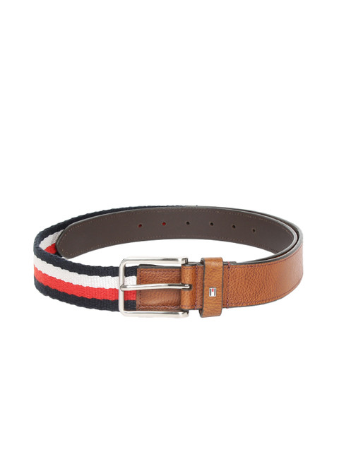 

Tommy Hilfiger Men Brown Textured Leather Belt