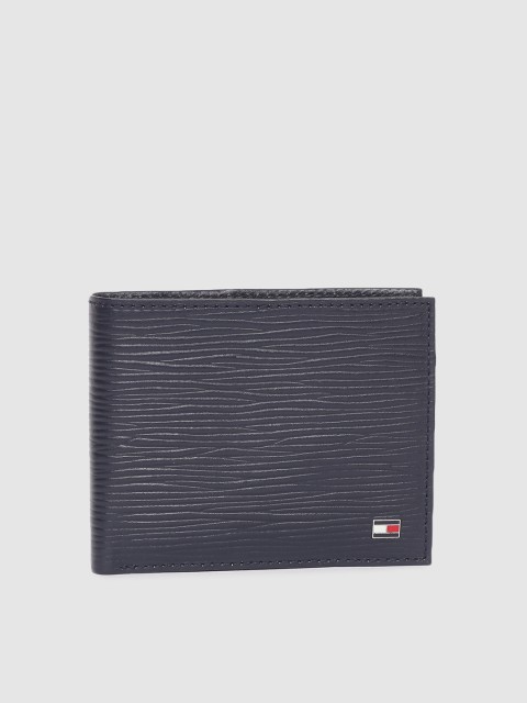 

Tommy Hilfiger Men Navy Blue Printed Two Fold Wallet