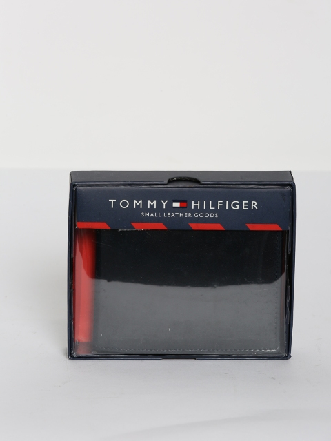 

Tommy Hilfiger Men Brown Genuine Leather Printed Two Fold Wallet