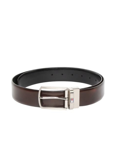 

Tommy Hilfiger Men Black & Brown Reversible Leather Belt