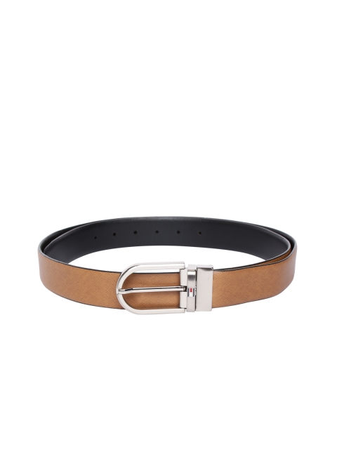 

Tommy Hilfiger Men Brown & Black Solid Reversible Belt