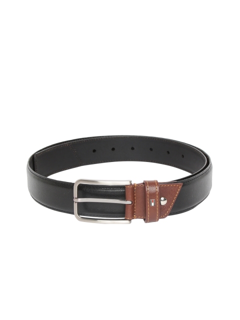 

Tommy Hilfiger Men Black Solid Leather Belt