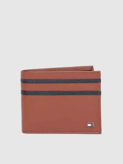 

Tommy Hilfiger Men Brown Genuine Leather Two Fold Wallet